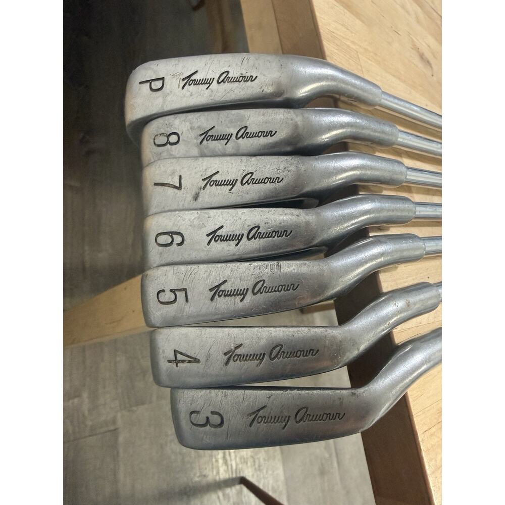 Tommy Armour 845 S Silver Scot Iron Set 3-8 & PW Tour Step Stiff Flex Steel MRH